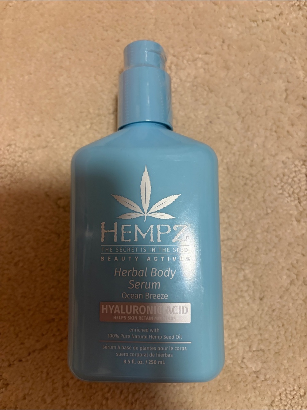 Hempz Herbal Body Serum - Ocean Breeze Blue New & Sealed